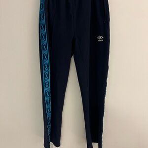 Umbro Navy Pants with Teal Pattern